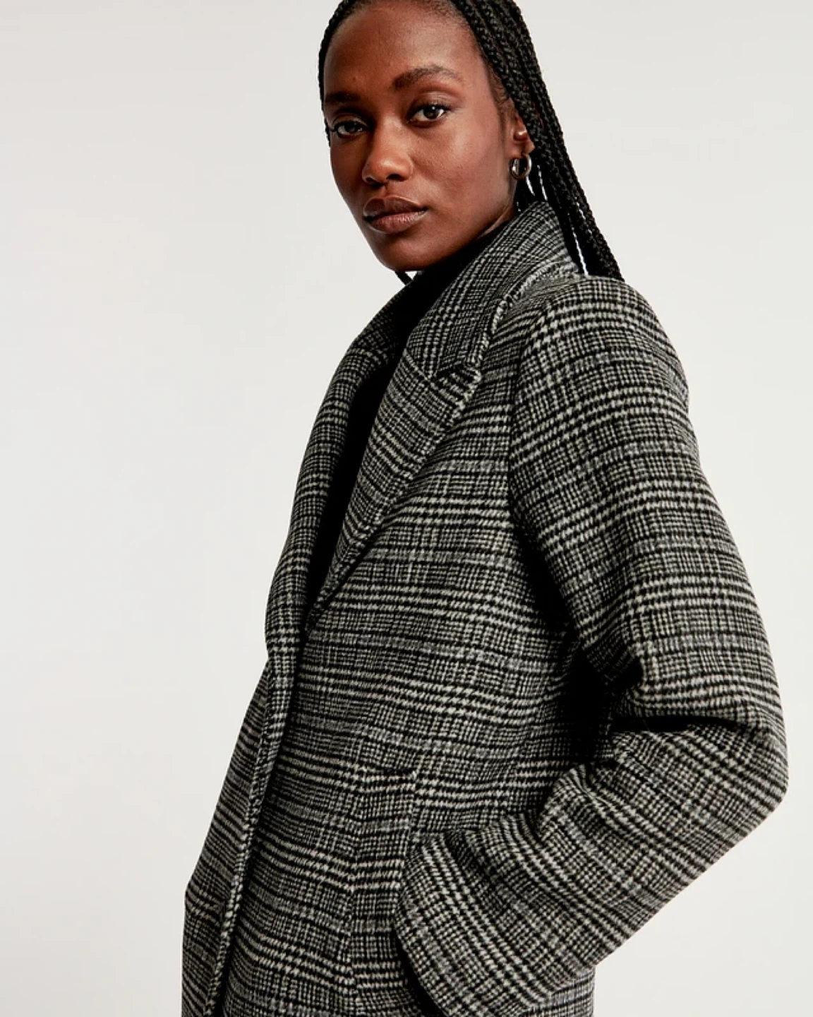 Abercrombie & Fitch Plaid Wool-Blend Coat - photo 3