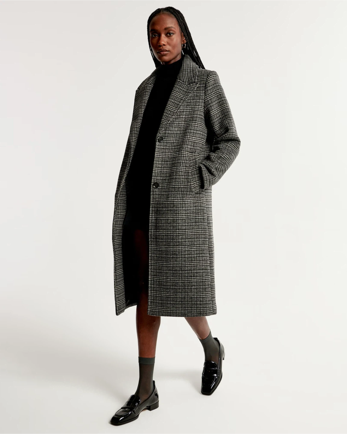 Abercrombie & Fitch Plaid Wool-Blend Coat - photo 2