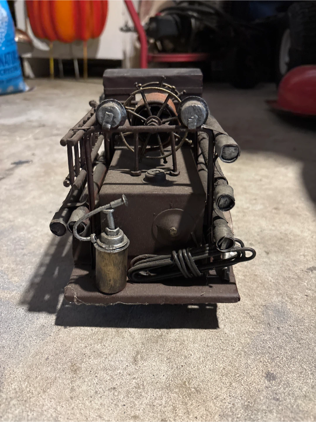 Vintage Metal Fire Truck Model - photo 3
