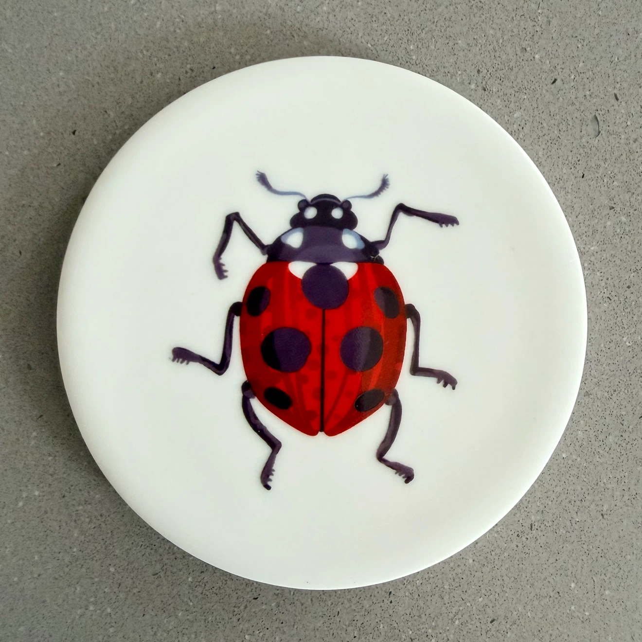 4x Ceramic Ladybug & Bumblebee Coasters - photo 3