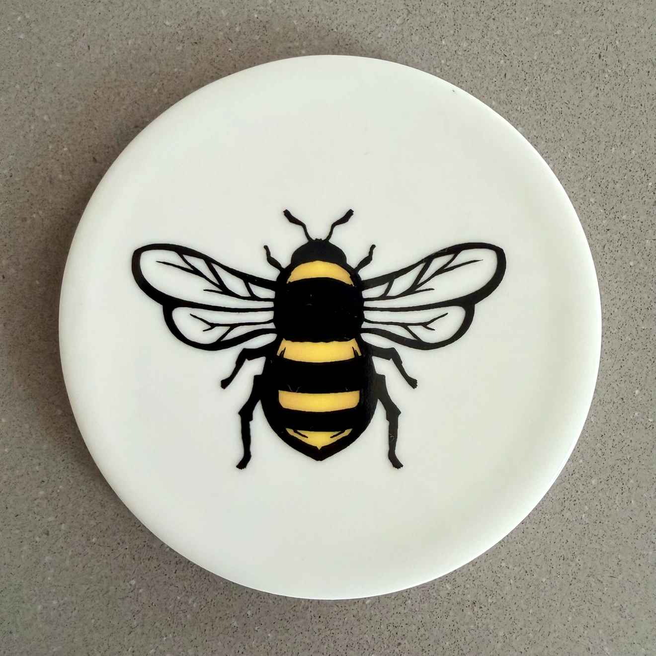 4x Ceramic Ladybug & Bumblebee Coasters - photo 4