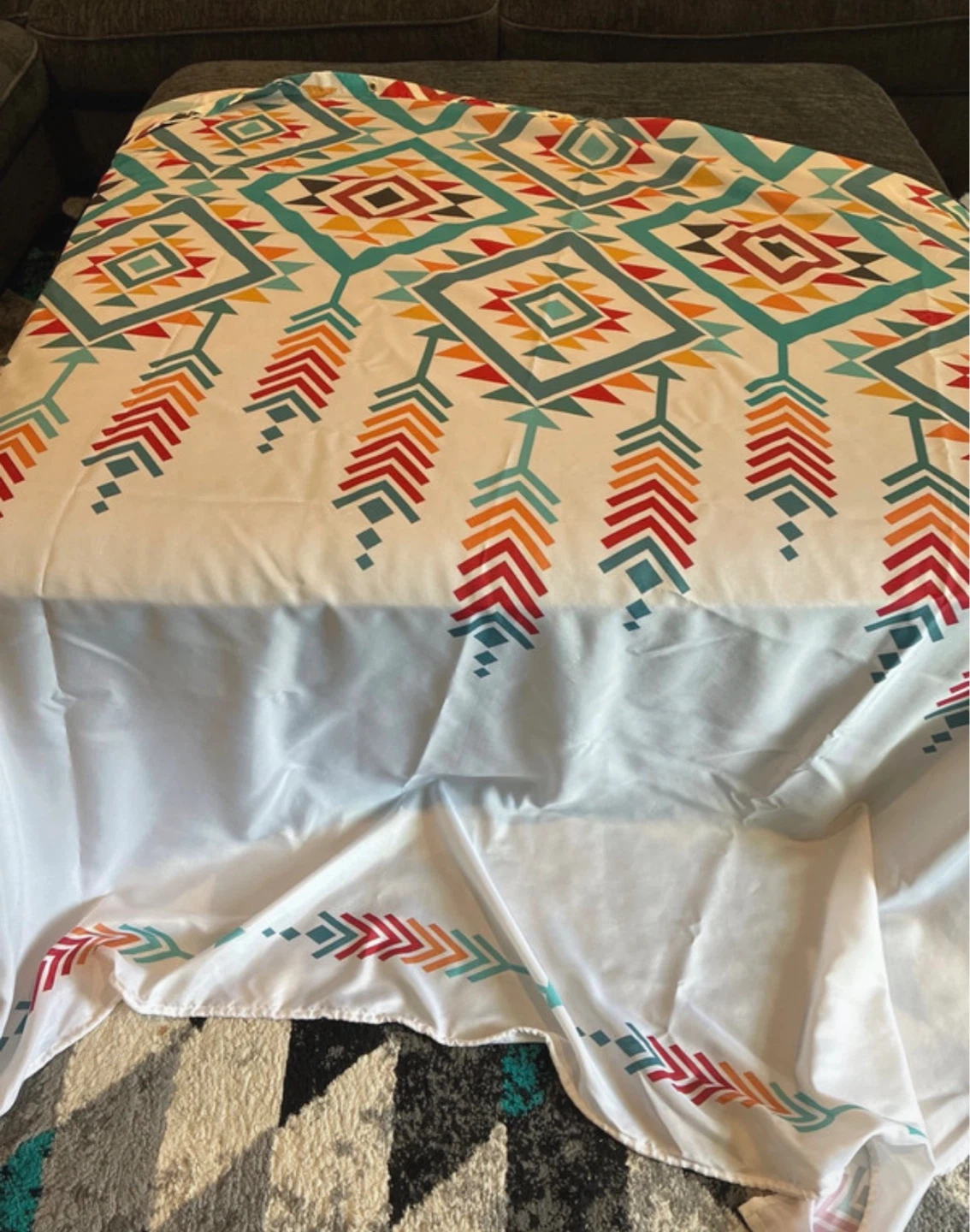 Boho Geometric Azteca  Shower Curtain - photo 2