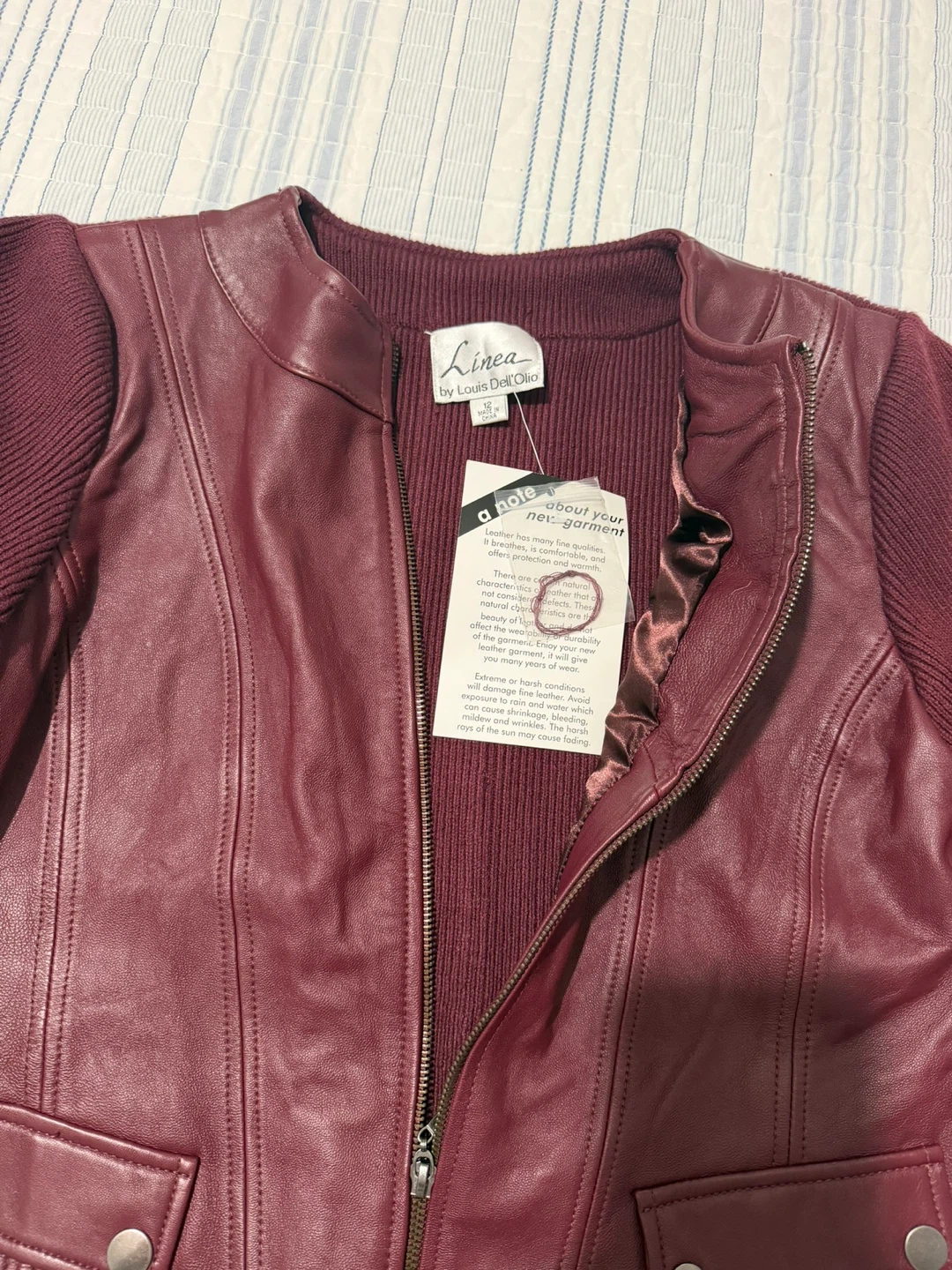 Linea by Louis Dell'Olio Leather Jacket - photo 2