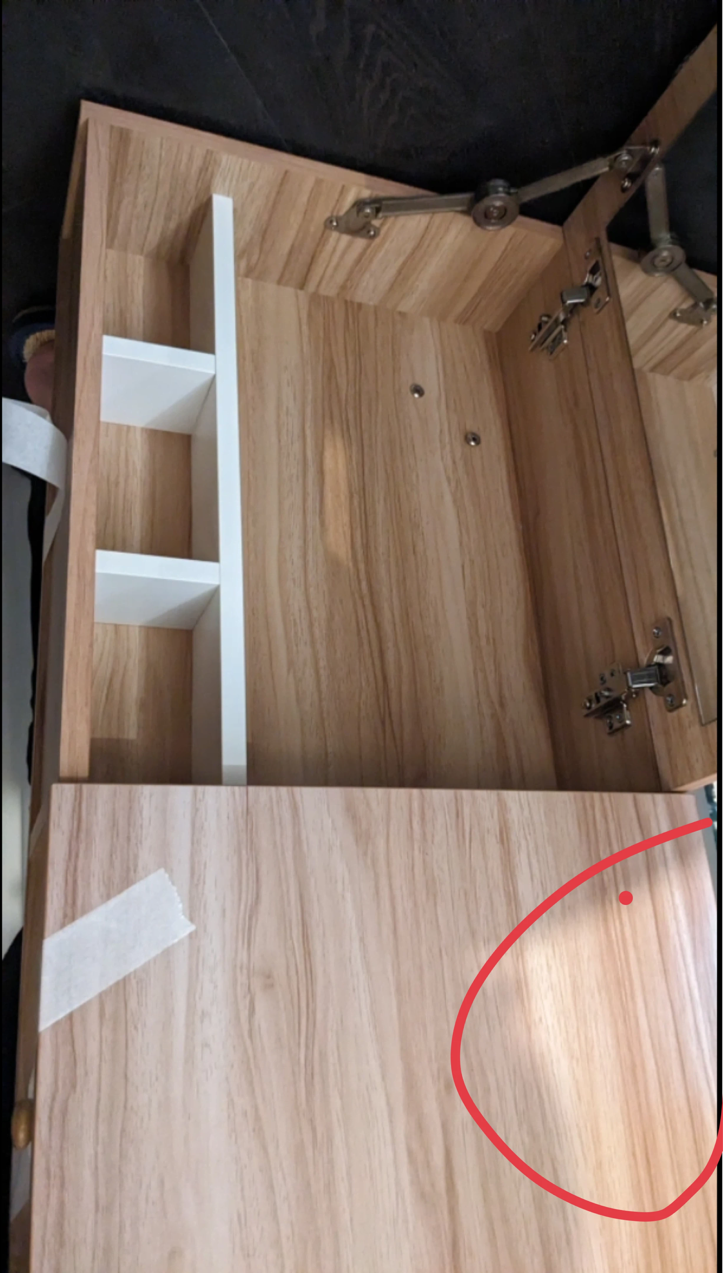 Wood vanity table with flip mirror - photo 3