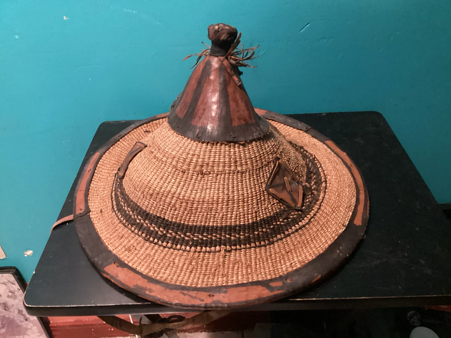 Traditional Woven Conical Hat - photo 4