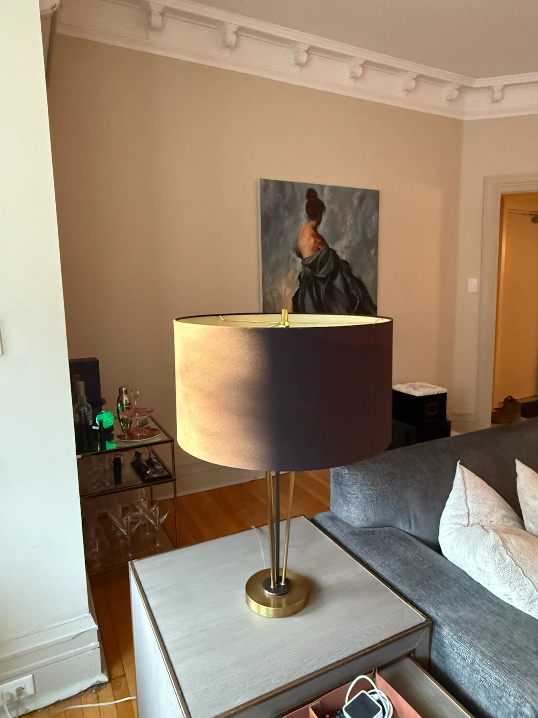 Modern Brass and Black Table Lamps from ELTE - photo 2