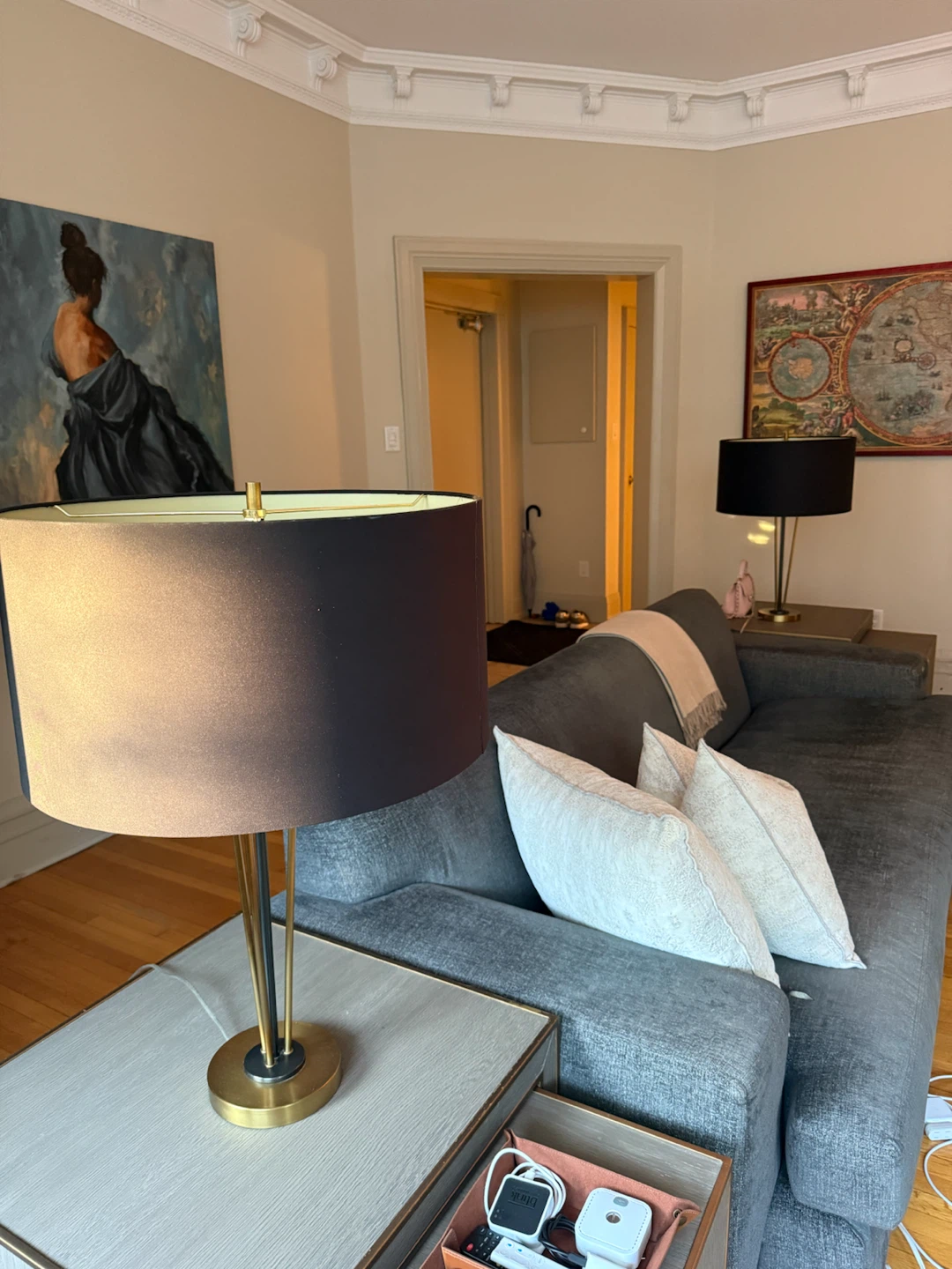 Modern Brass and Black Table Lamps from ELTE - photo 4