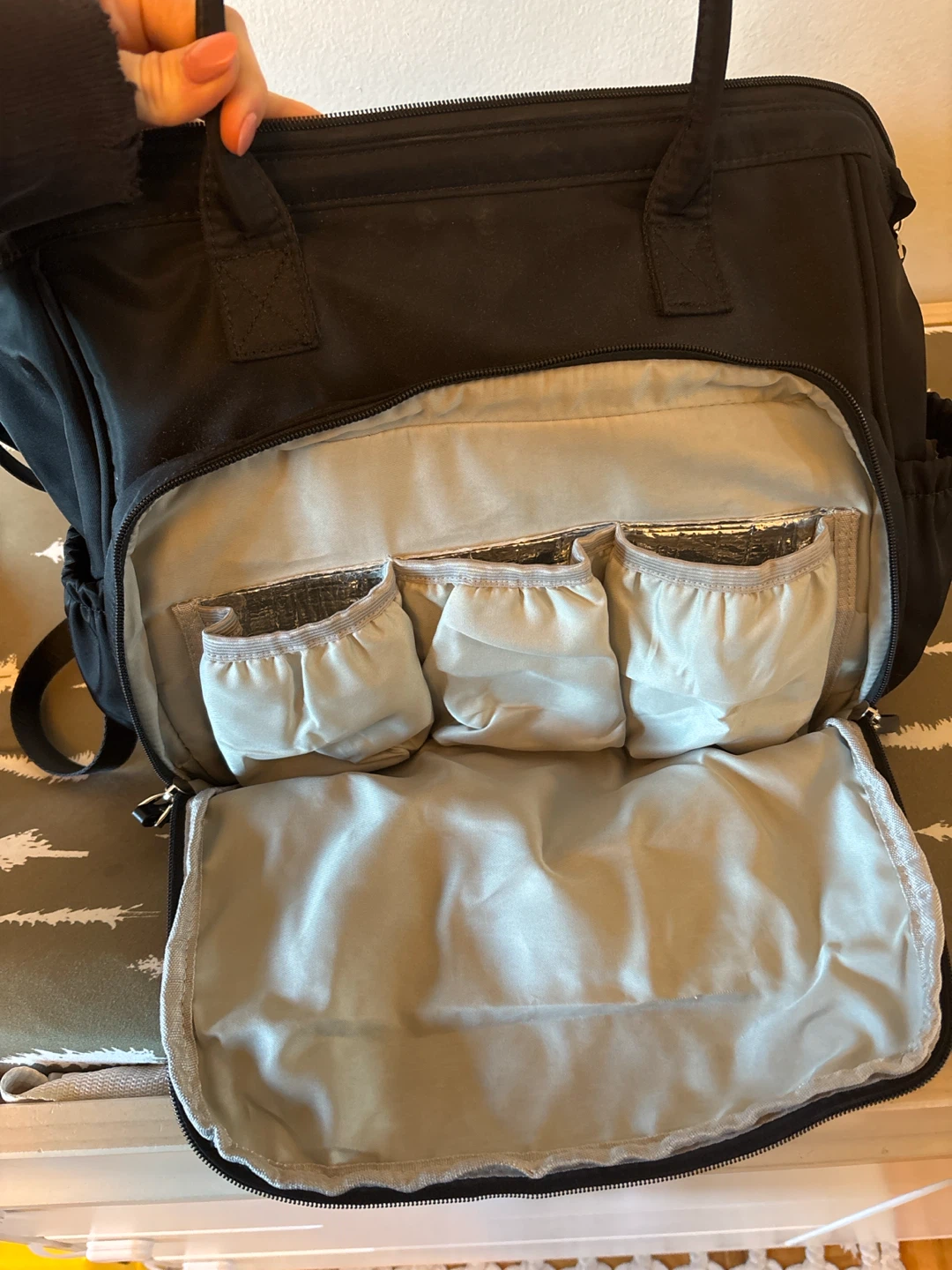 Black Diaper Bag / Backpack - photo 4