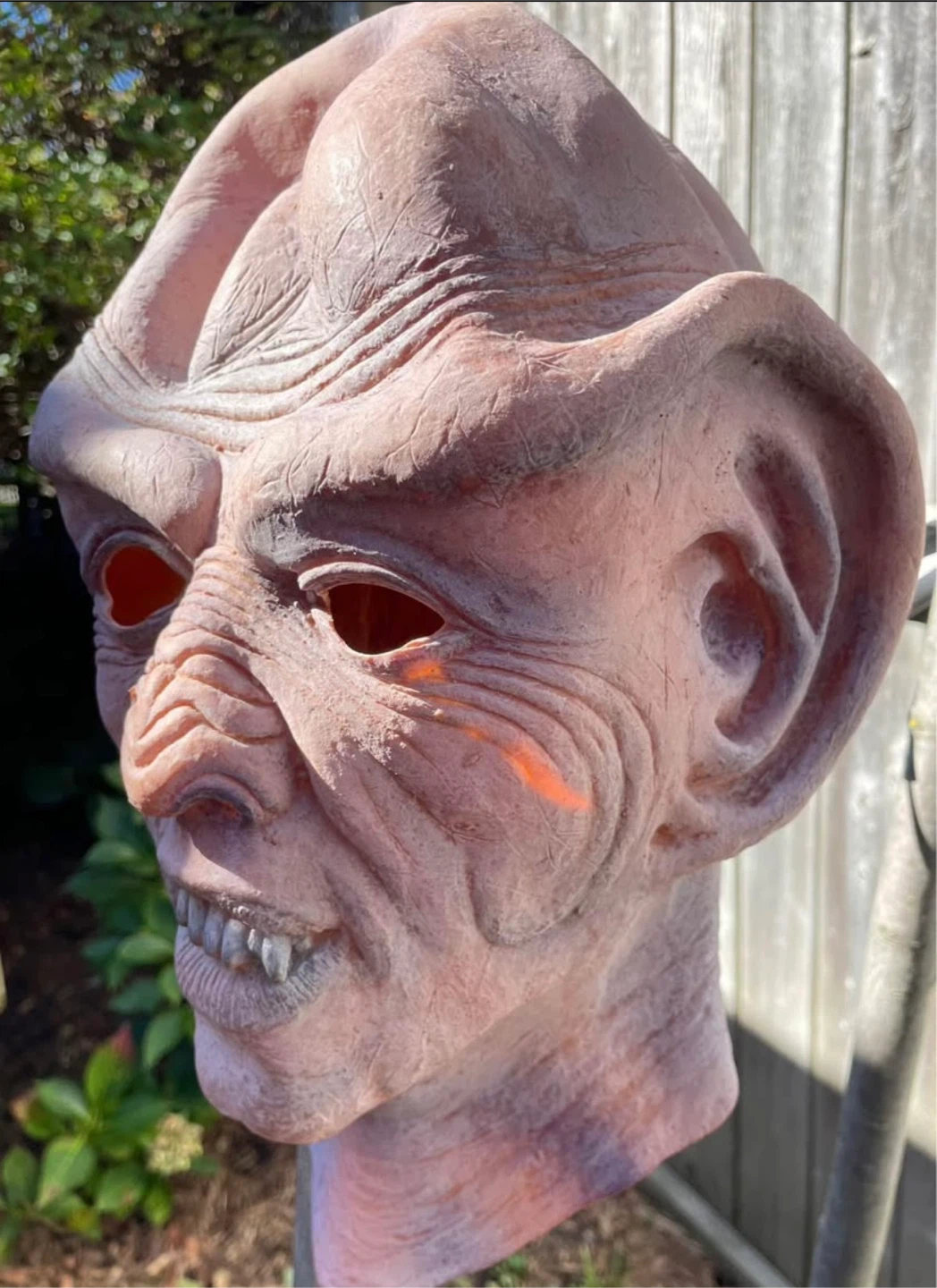 Vintage Star Trek Ferengi Halloween Rubber Mask - photo 2