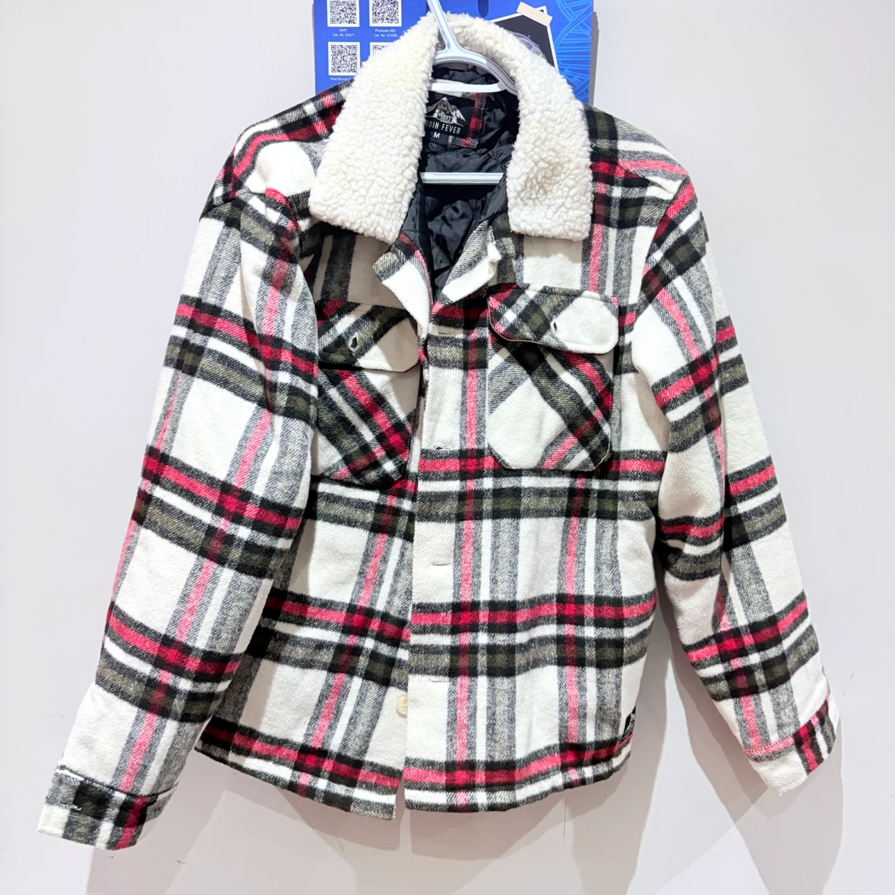 Urban Fever Plaid Sherpa-Lined Jacket