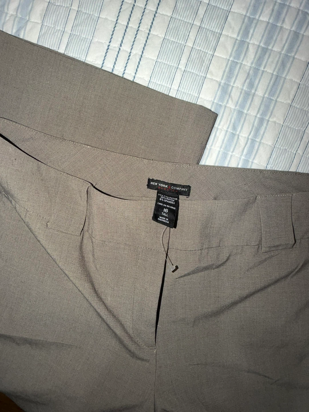 New York & Company Taupe Dress Pants - Size 16 Tall - photo 2