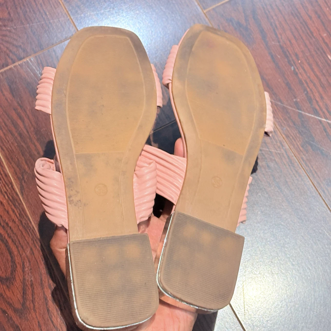 Ginger Pink Knot Detail Sandals Size 39 - photo 2