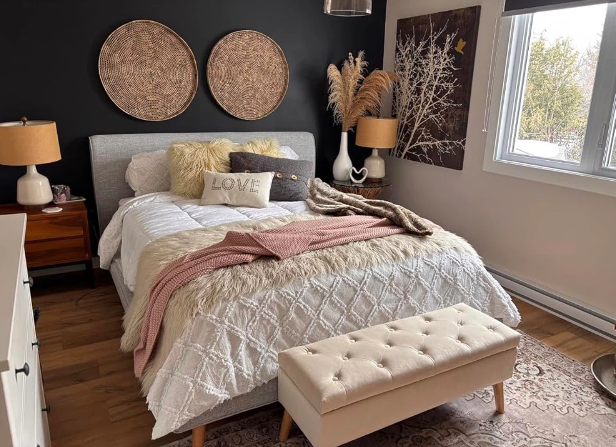 New Cream Tufted Storage Ottoman Bench - photo 2