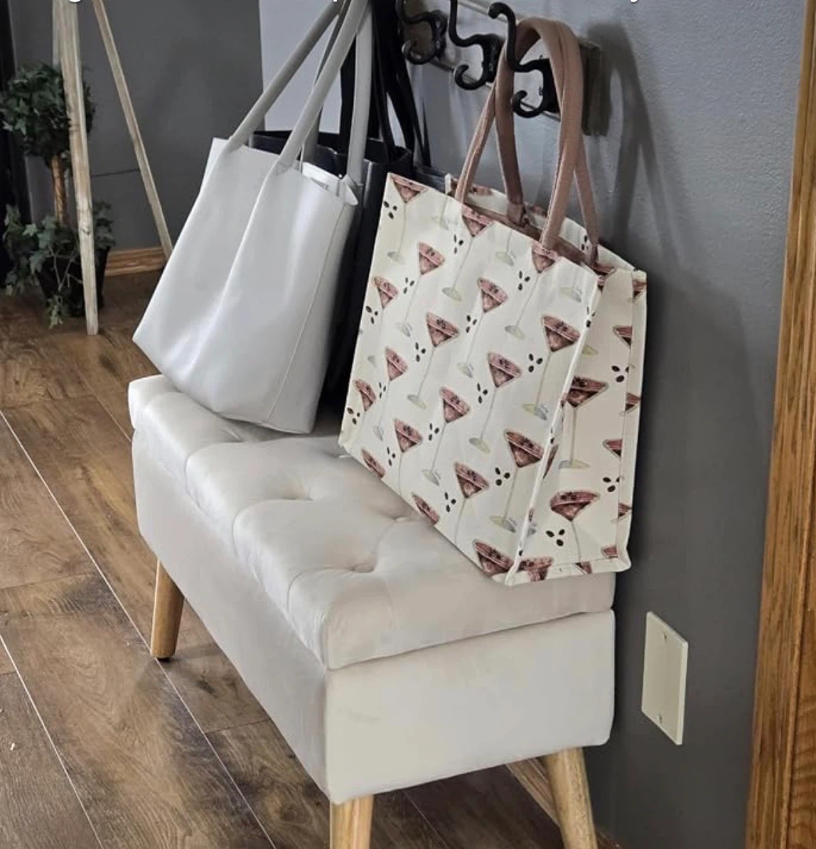 New Cream Tufted Storage Ottoman Bench - photo 3
