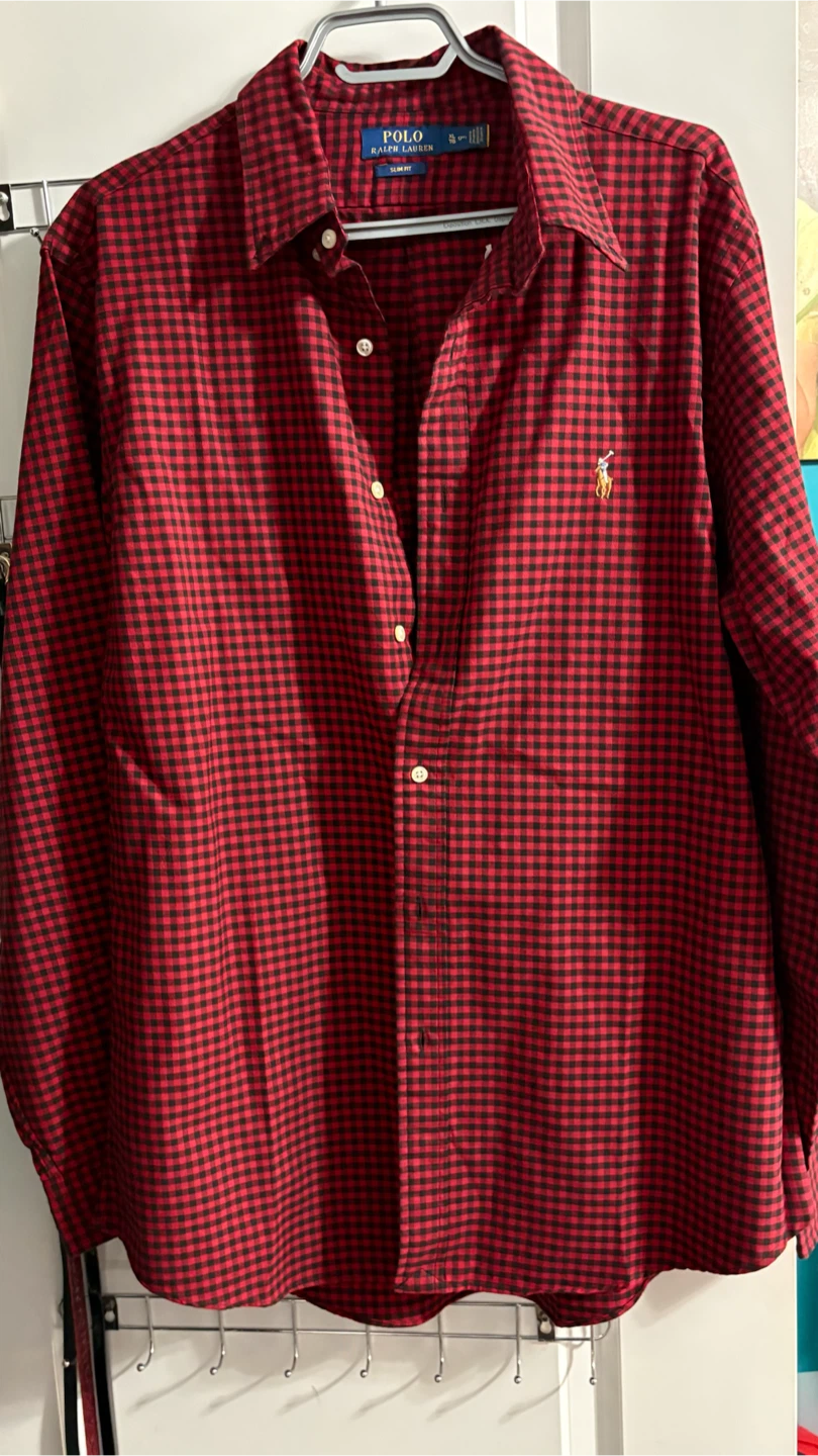 Polo Ralph Lauren Red and Black Gingham Shirt