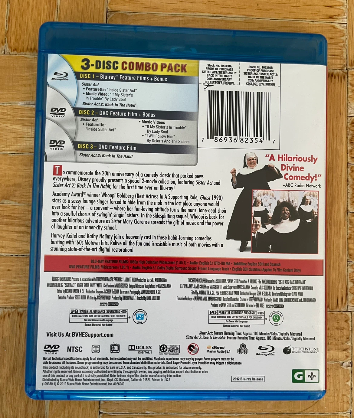 Sister Act 1 & 2 Blu Ray Set *OOP - photo 4