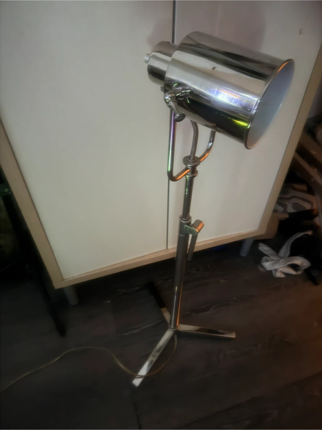 Chrome Tripod Floor Lamp - photo 2