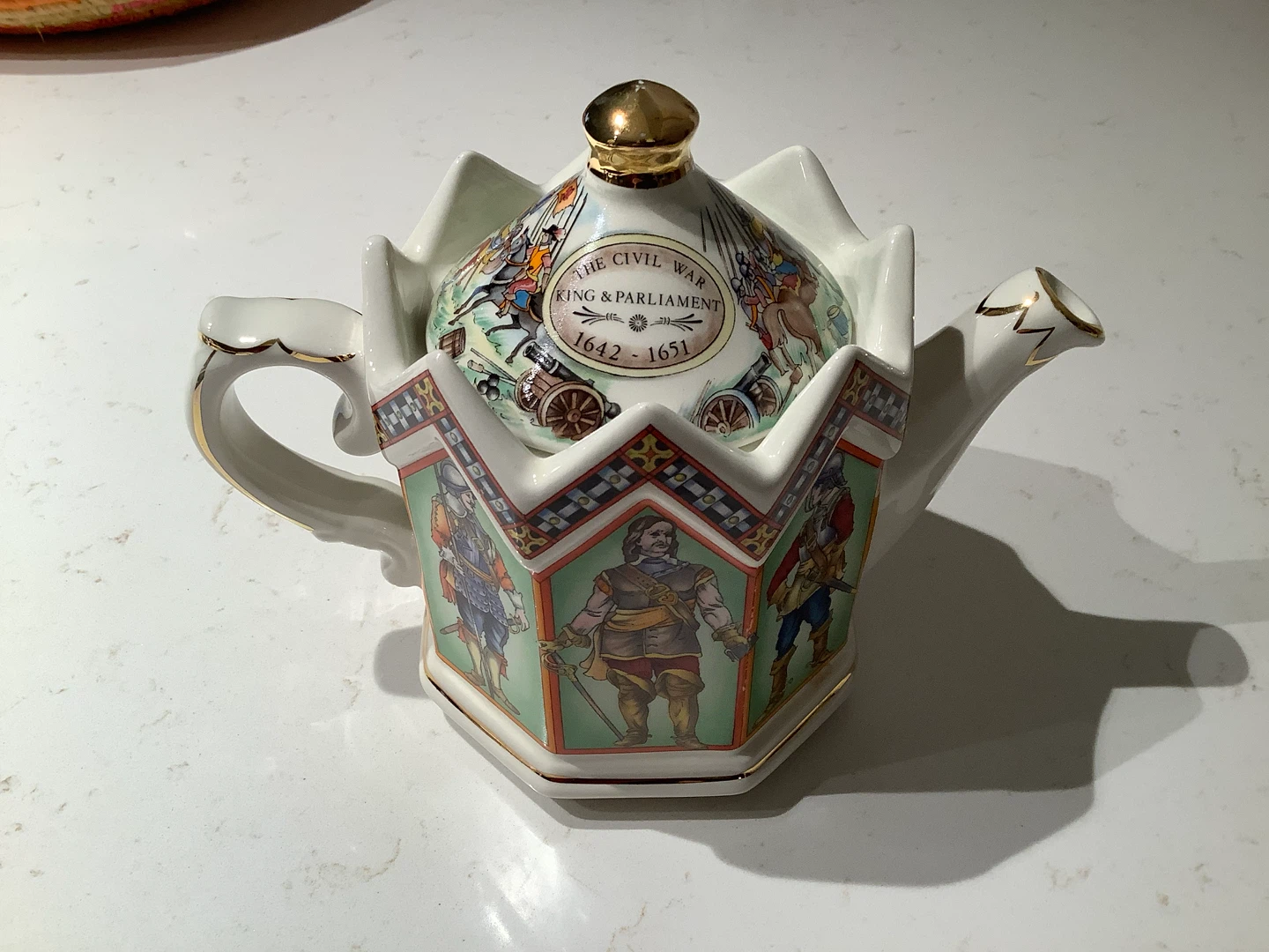 Vt Sadler “Charles I” King of England Hexagonal Teapot 🐞