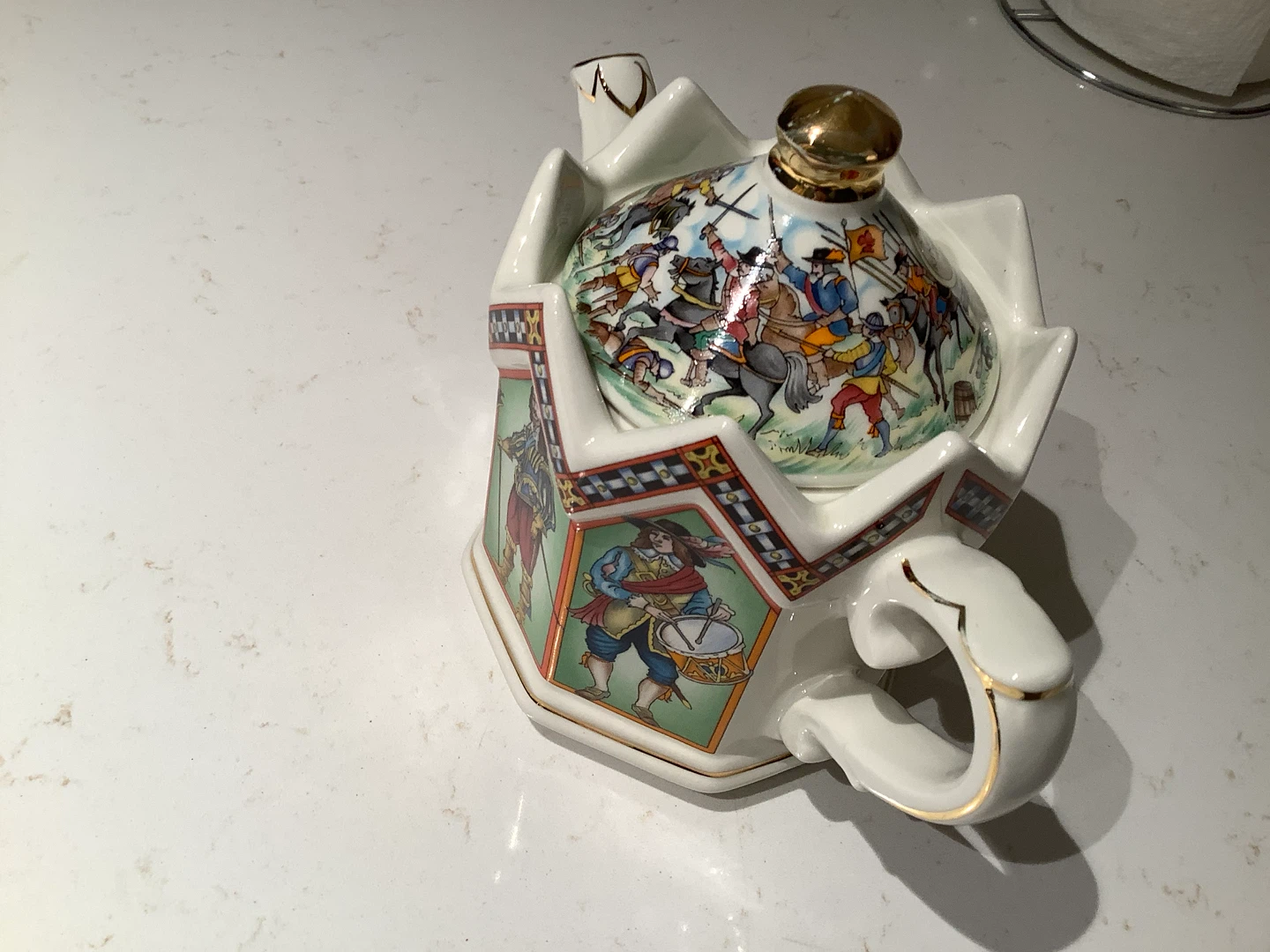 Vt Sadler “Charles I” King of England Hexagonal Teapot 🐞 - photo 2