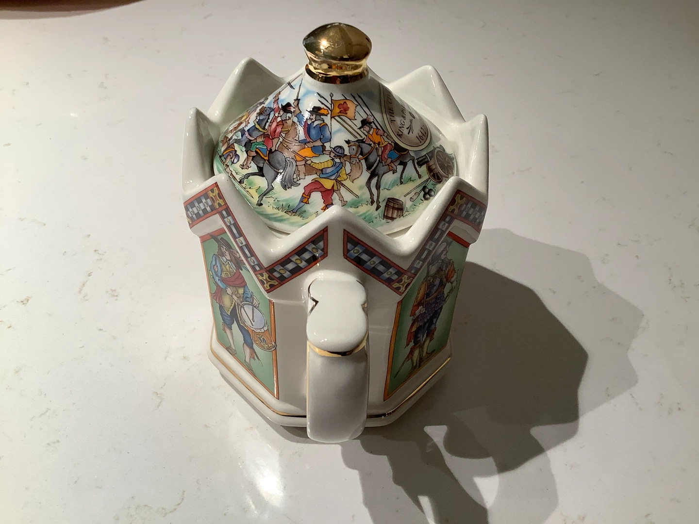 Vt Sadler “Charles I” King of England Hexagonal Teapot 🐞 - photo 4