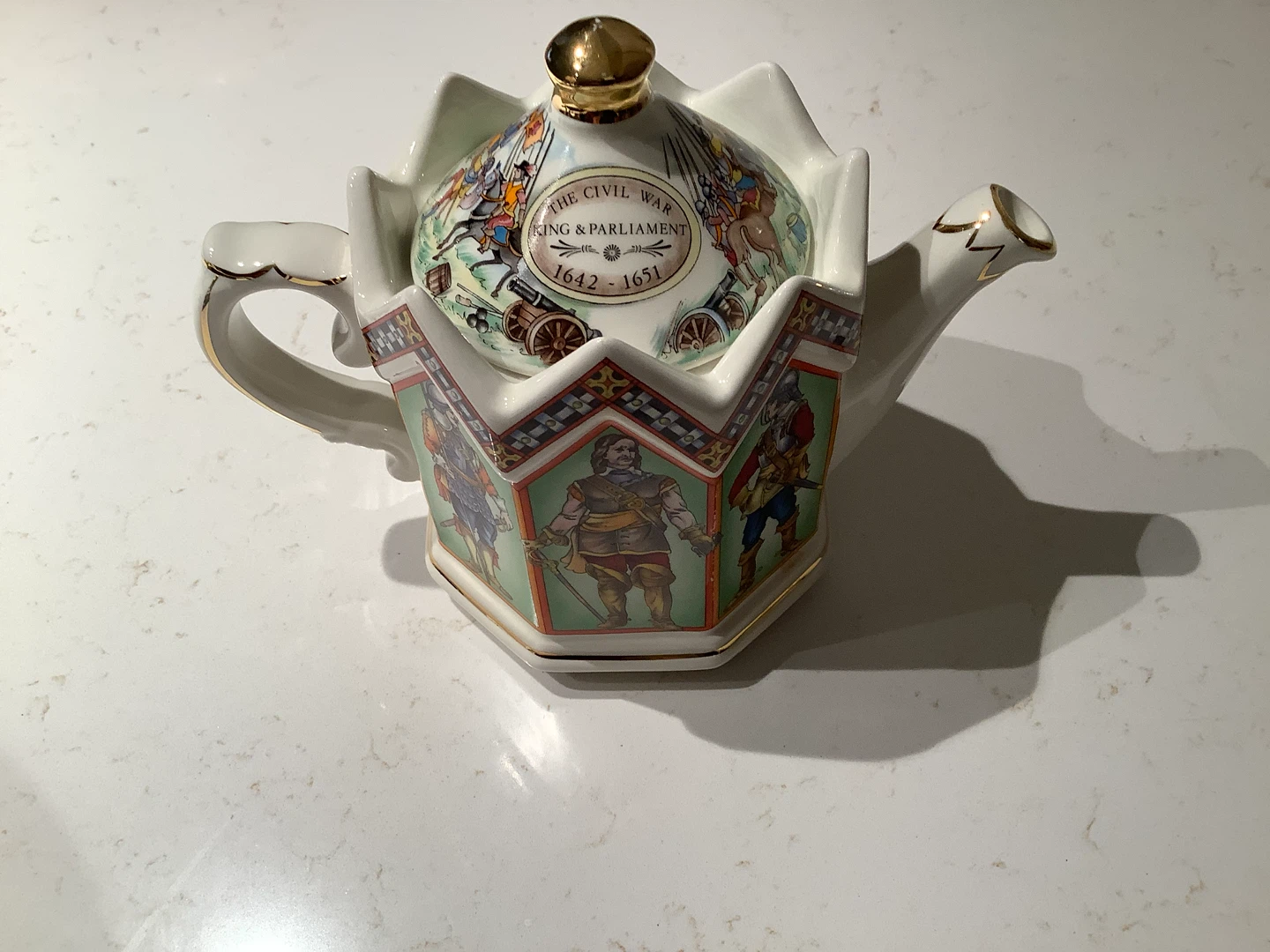 Vt Sadler “Charles I” King of England Hexagonal Teapot 🐞 - photo 5
