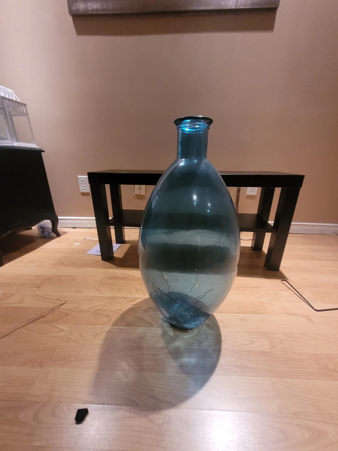 blue floor vase