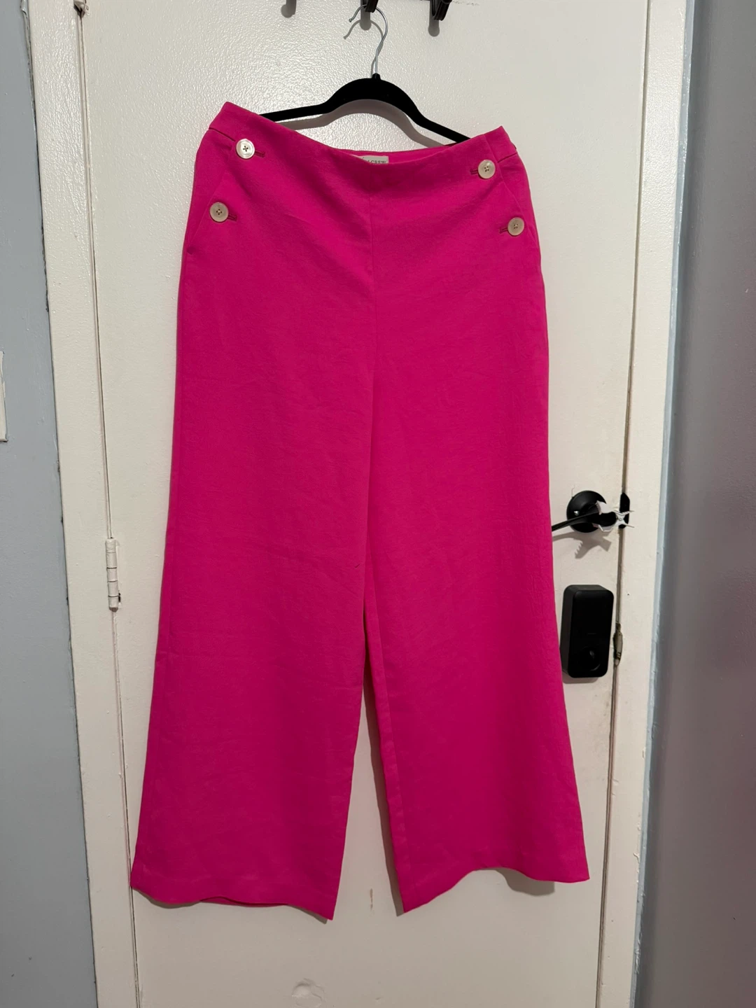 J.Crew Pink Wide-Leg Pants