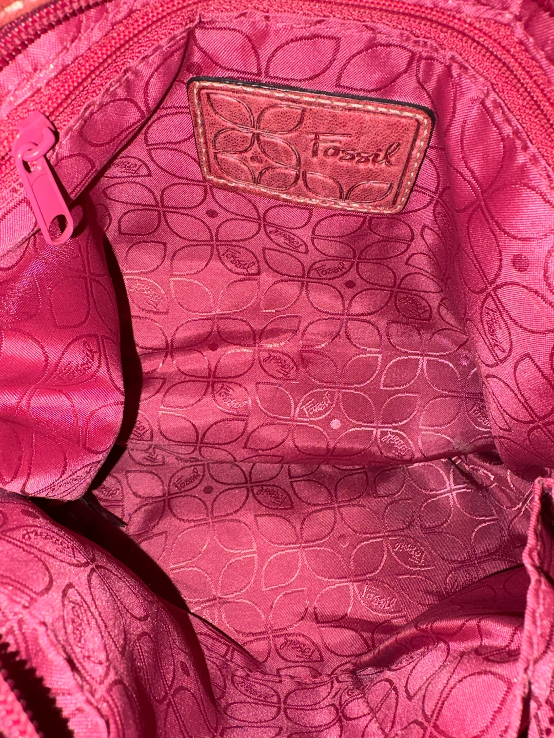 Fossil “Long Live Vintage” Floral Embossed Leather Crossbody Bag - photo 3