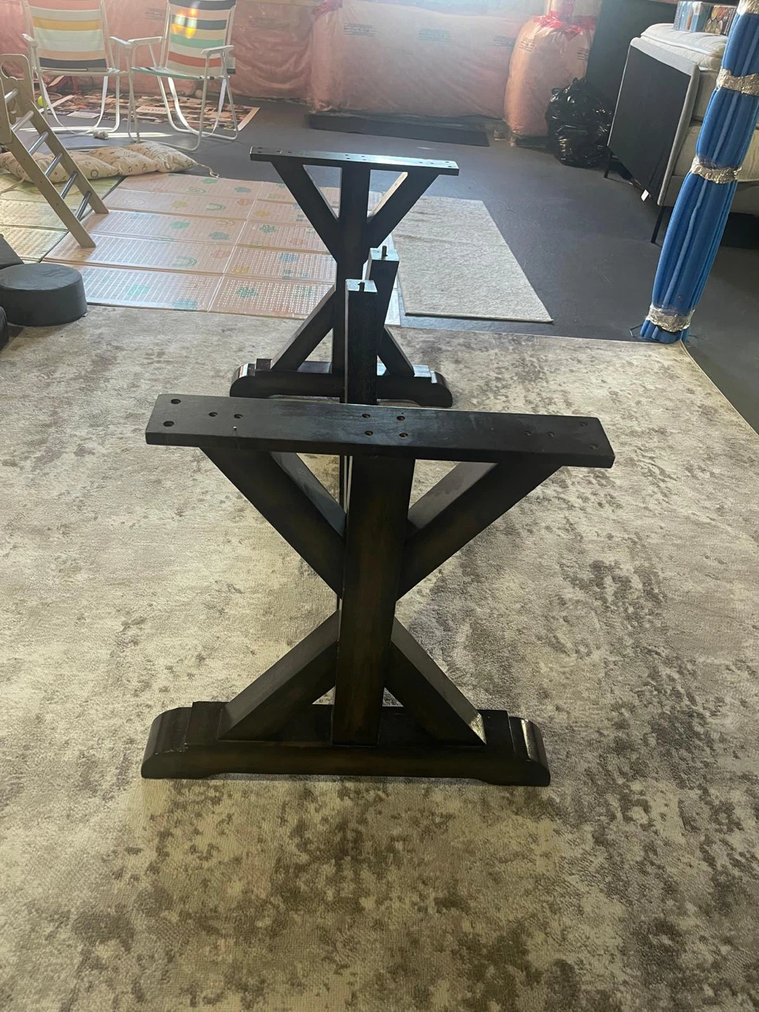 Rustic Dining Table with Bench - photo 3