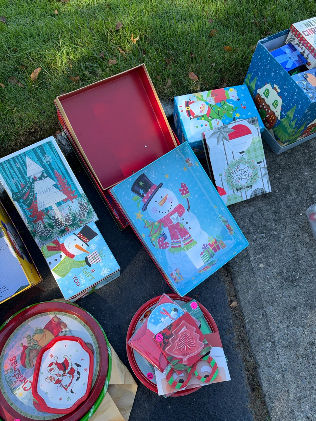 Assorted Christmas Gift Boxes and Holiday Decor - photo 2