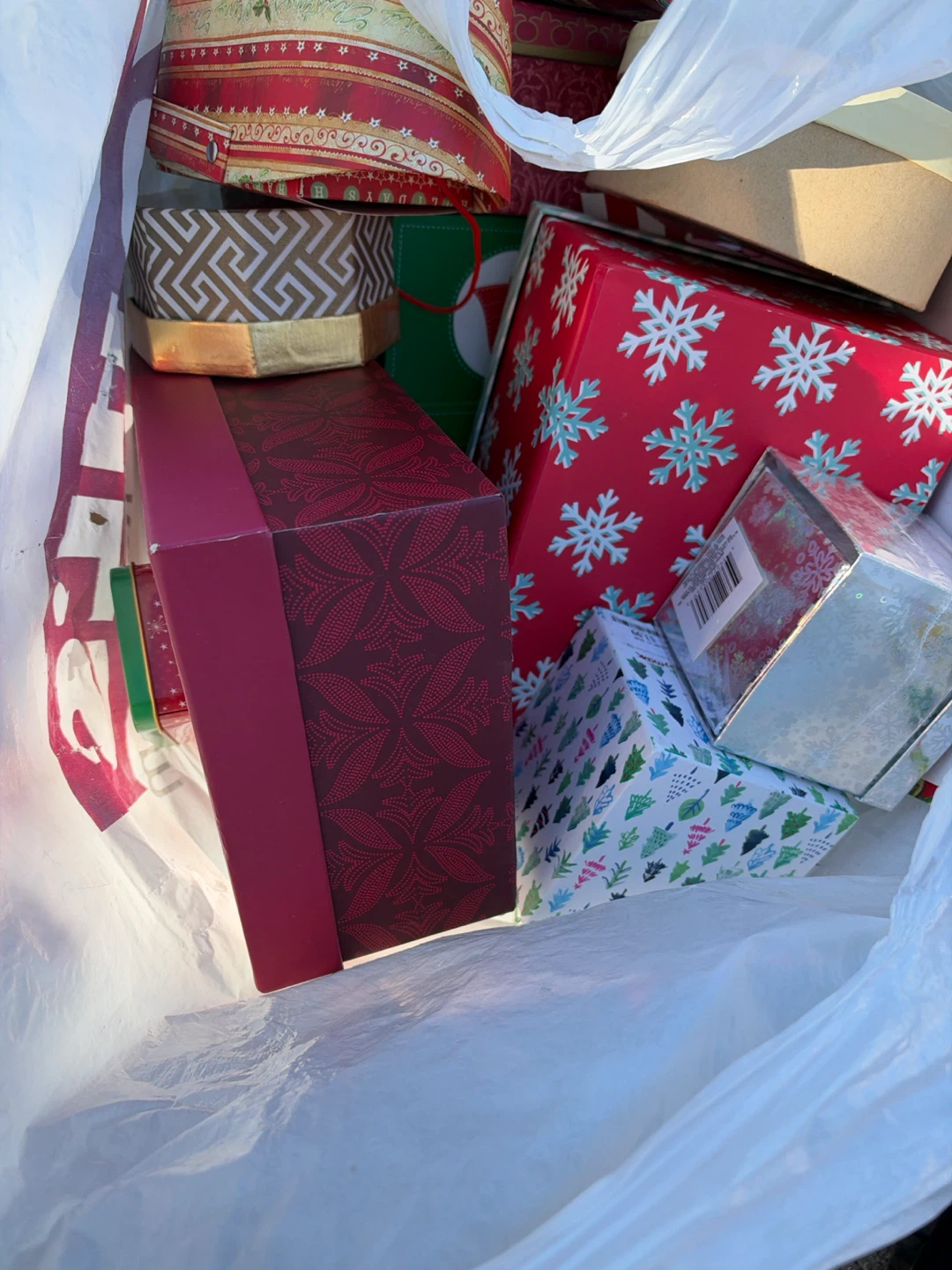 Assorted Christmas Gift Boxes and Holiday Decor - photo 4