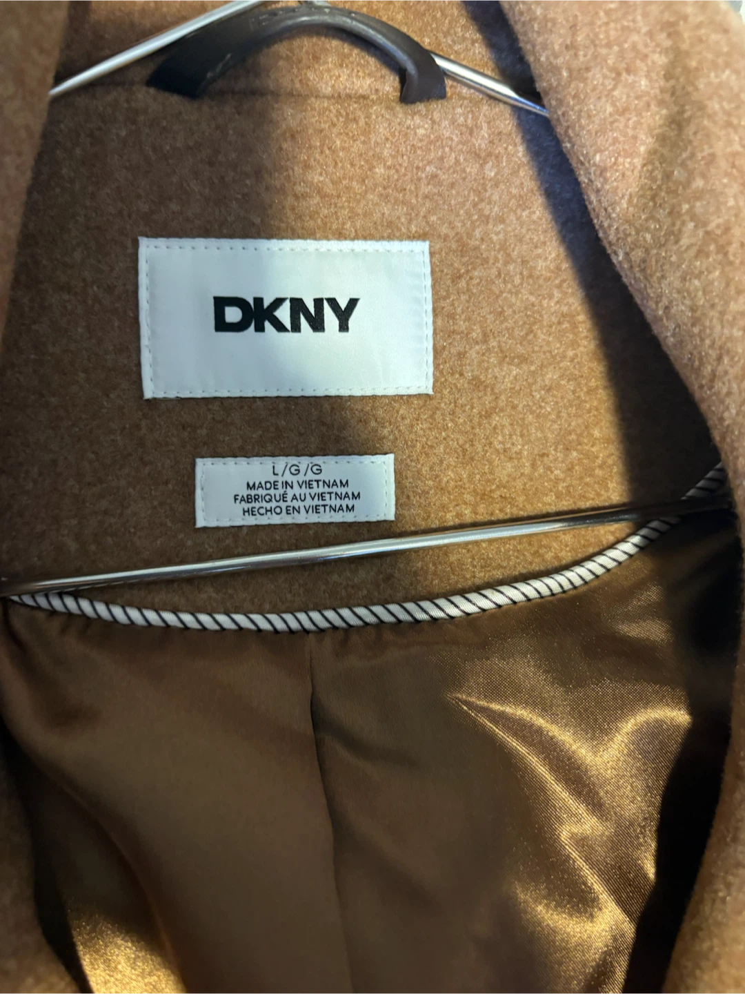 DKNY Women's Notched-Collar Double-Breasted Wrap Coat - photo 3