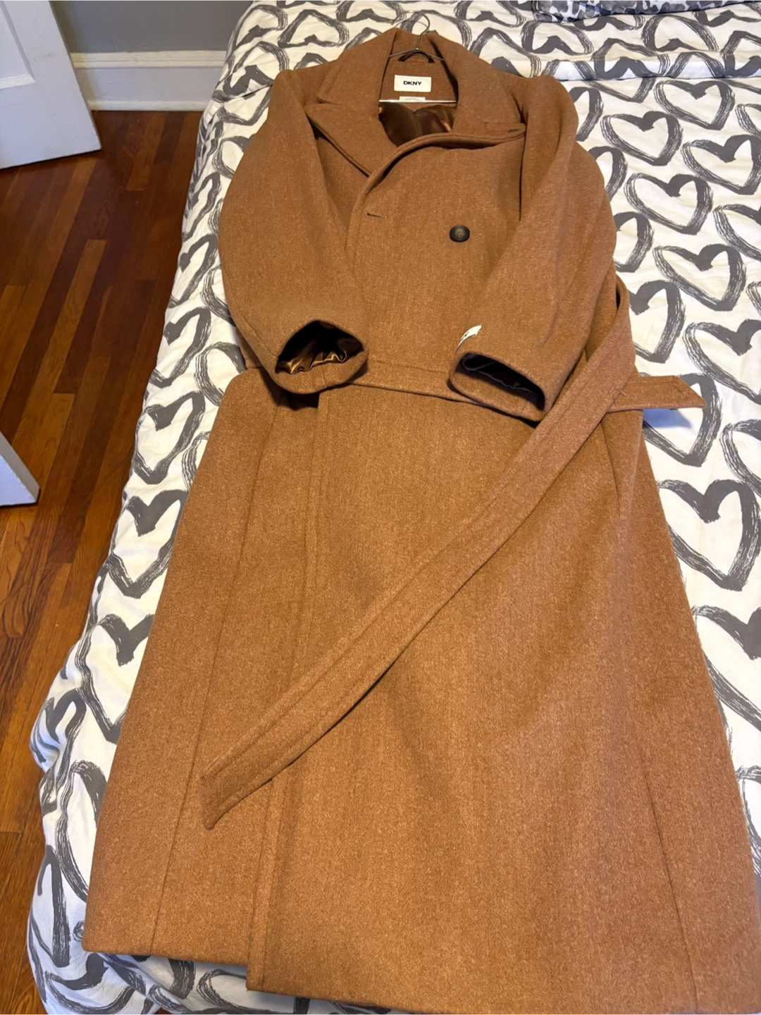 DKNY Women's Notched-Collar Double-Breasted Wrap Coat - photo 5