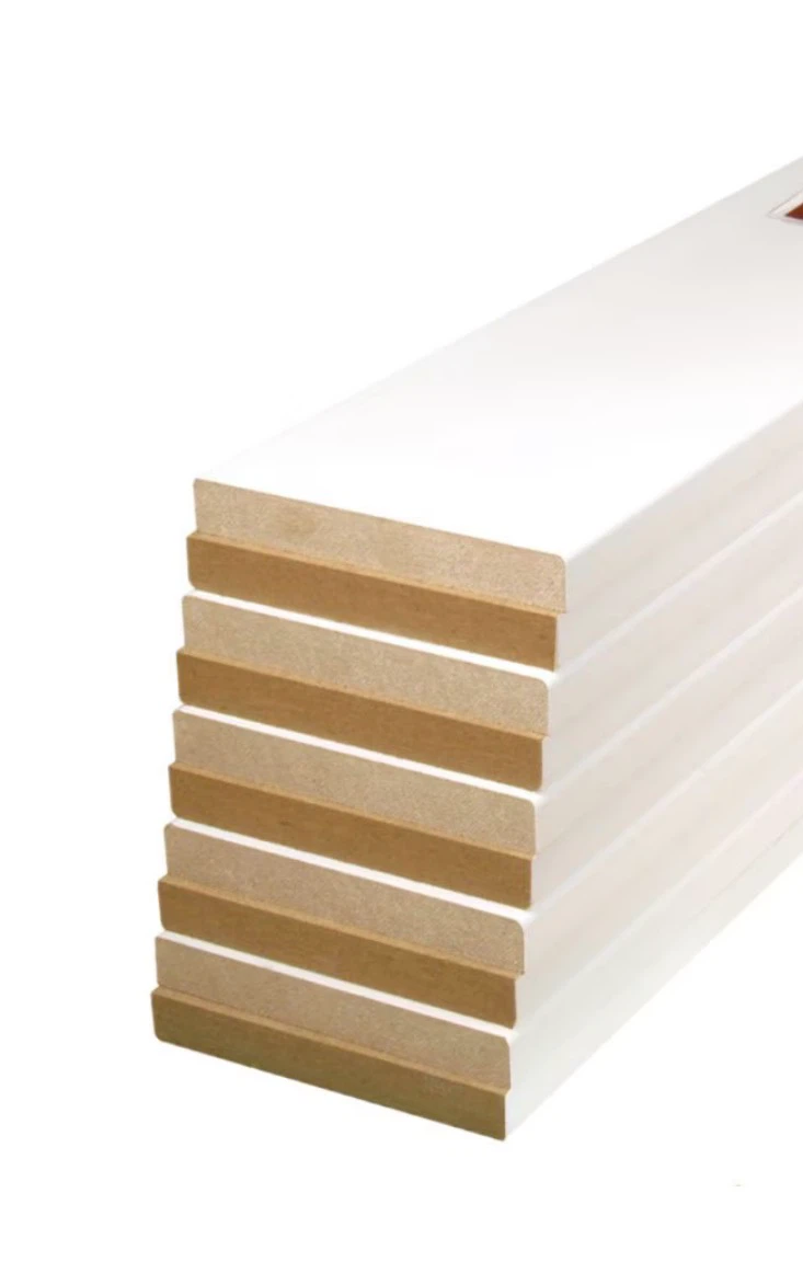 10 White MDF Baseboard Trim