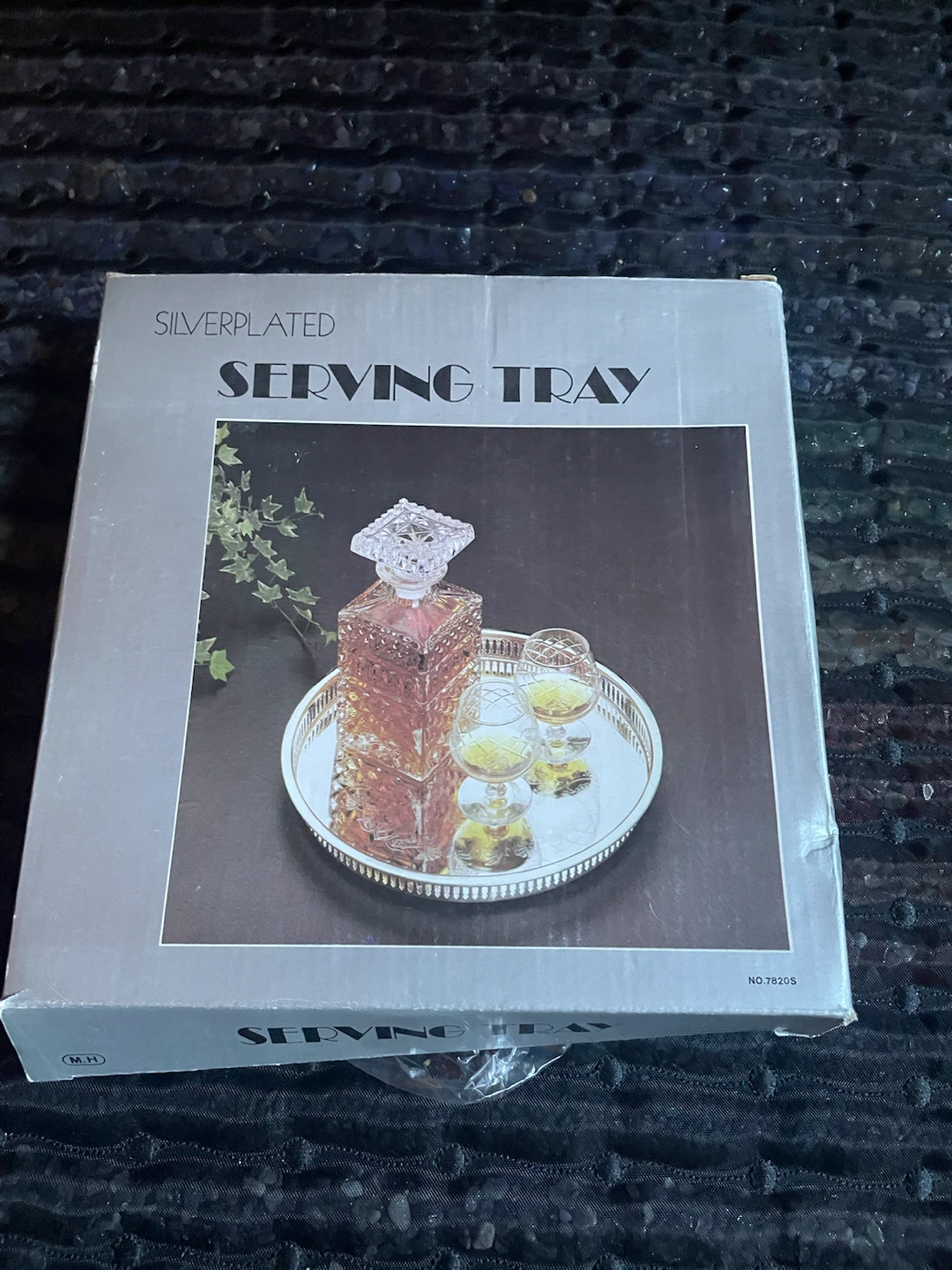 Silver-plated serving tray