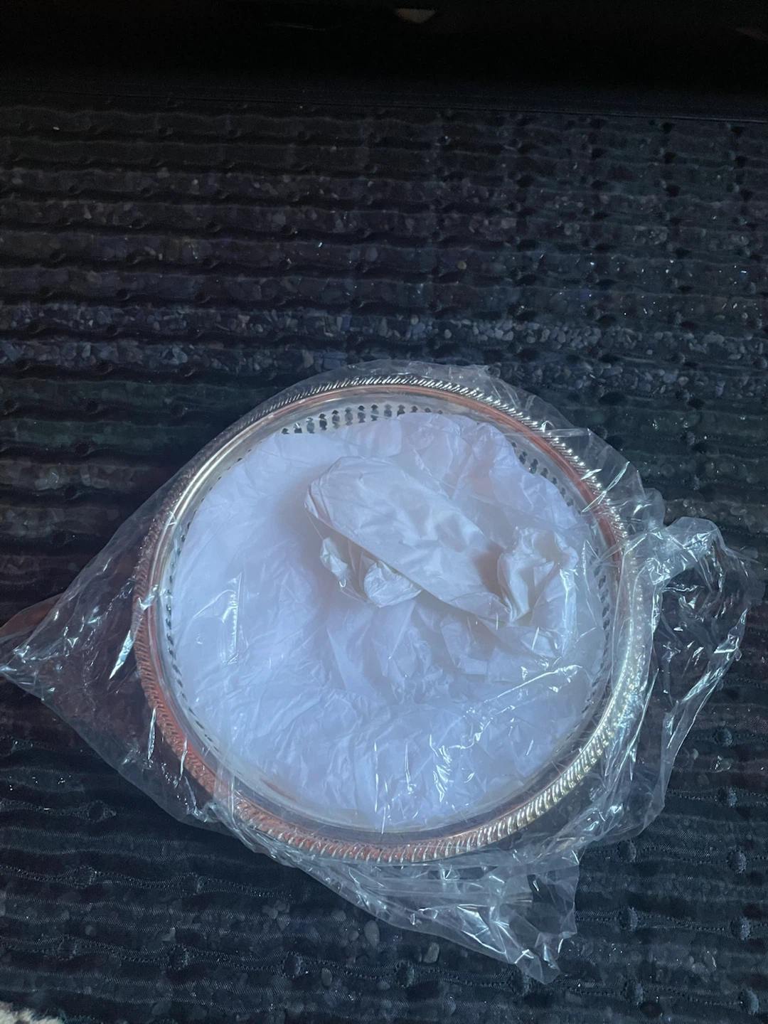 Silver-plated serving tray - photo 3