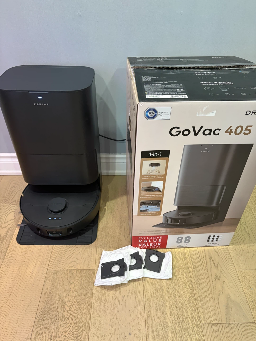Dreame GoVac 405 Robot Vacuum & Mop – Auto-Cleaning Dock