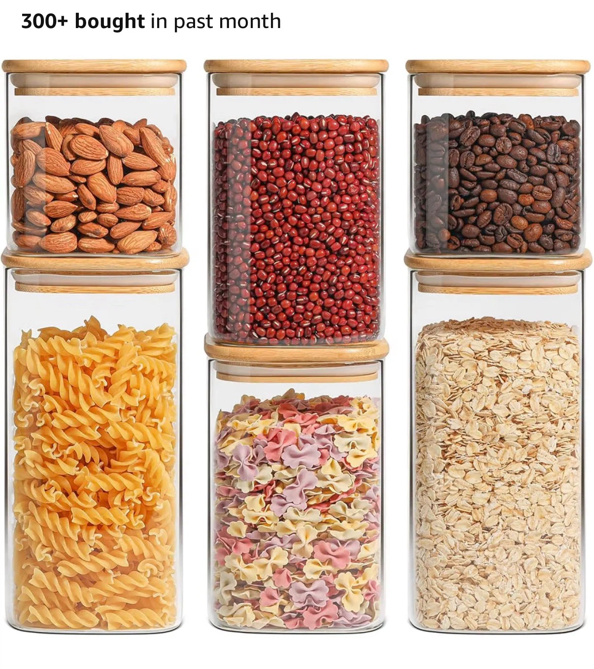 Glass Food Storage Containers with Bamboo Lids - photo 2