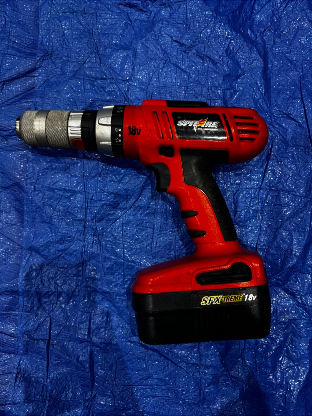 Vintage Spitfire 18V Cordless Drill
