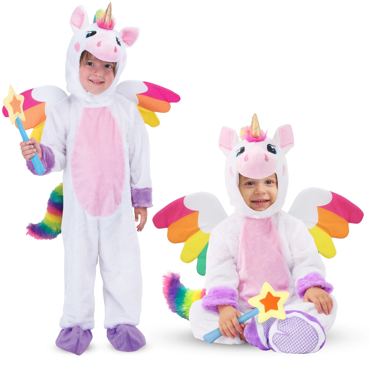 Kids Unicorn Costume with Wand