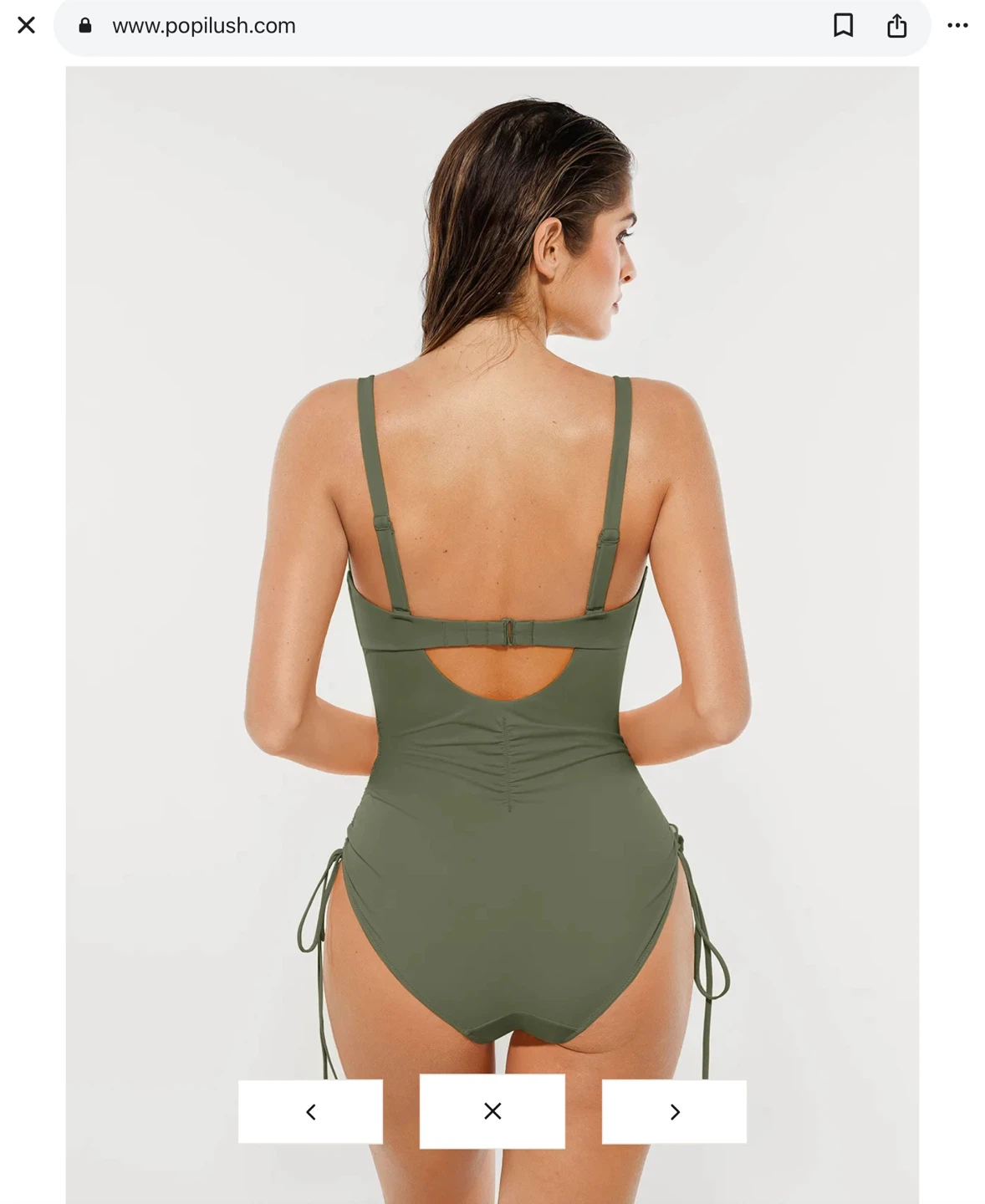 New Popilush plunge olive Swimsuit- M - photo 4