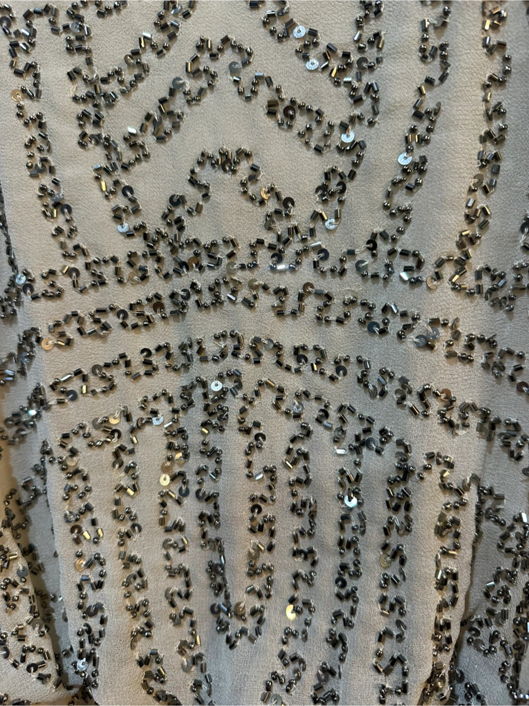 Beaded Cream Maxi Dress - photo 5
