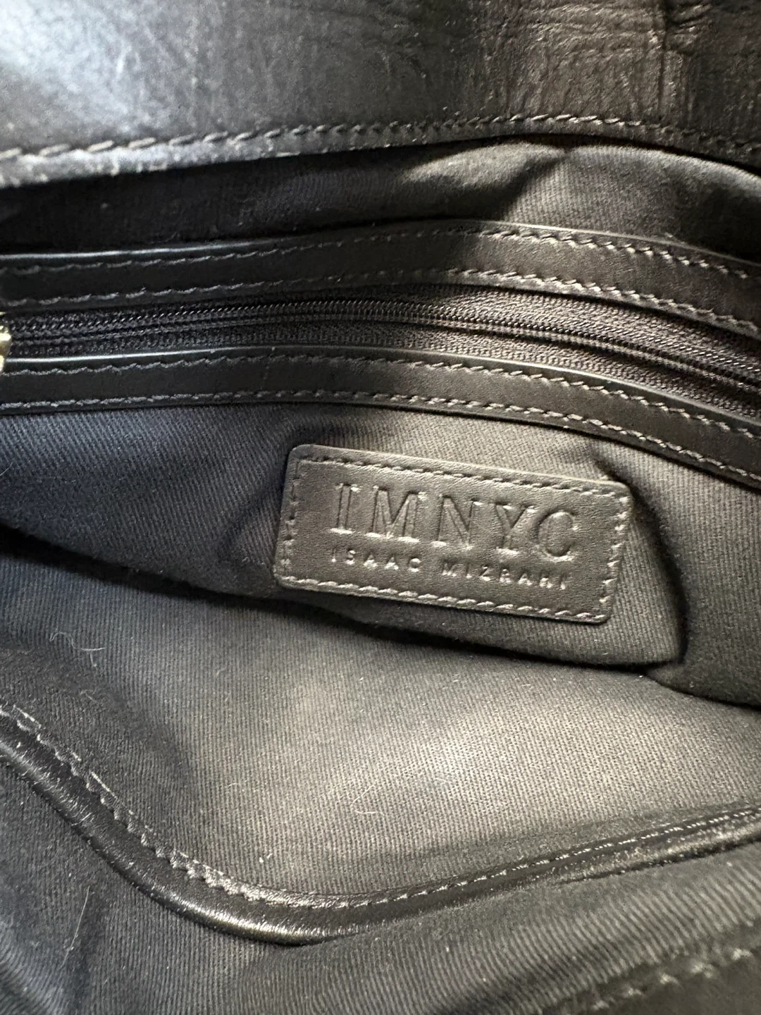 IMNYC Isaac Mizrahi Black Suede Crossbody Bag - photo 4