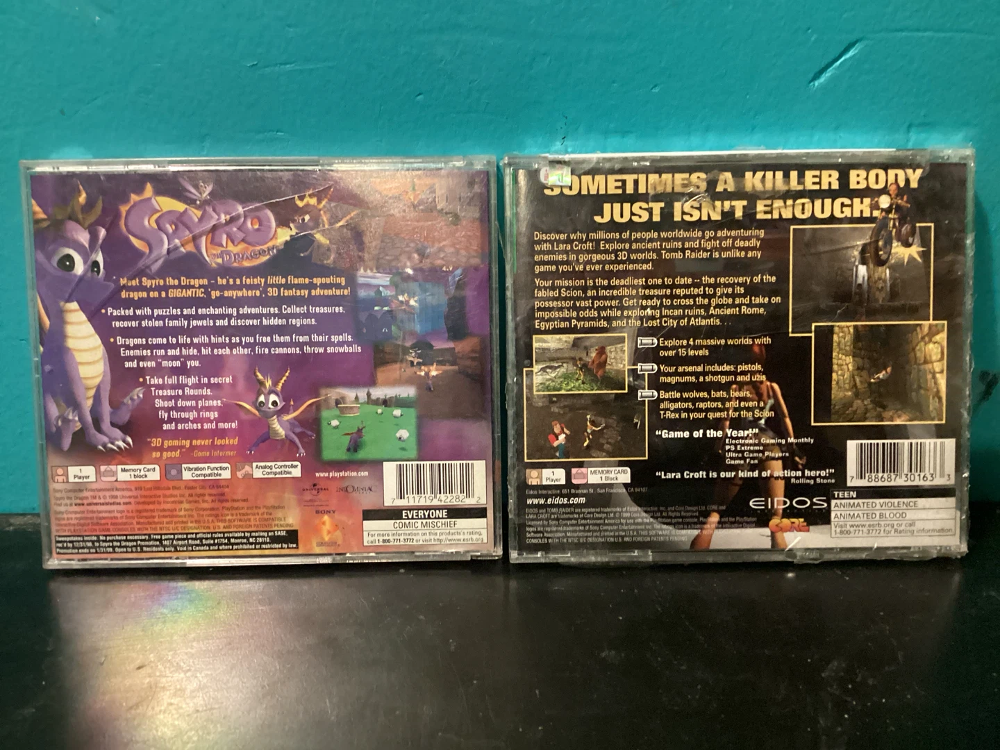 Spyro the Dragon and Tomb Raider PlayStation Games - photo 2