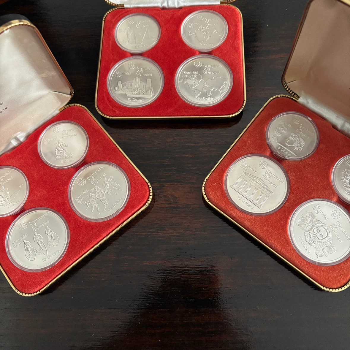 12x Silver 1976 Montreal Olympics Commemorative Coins