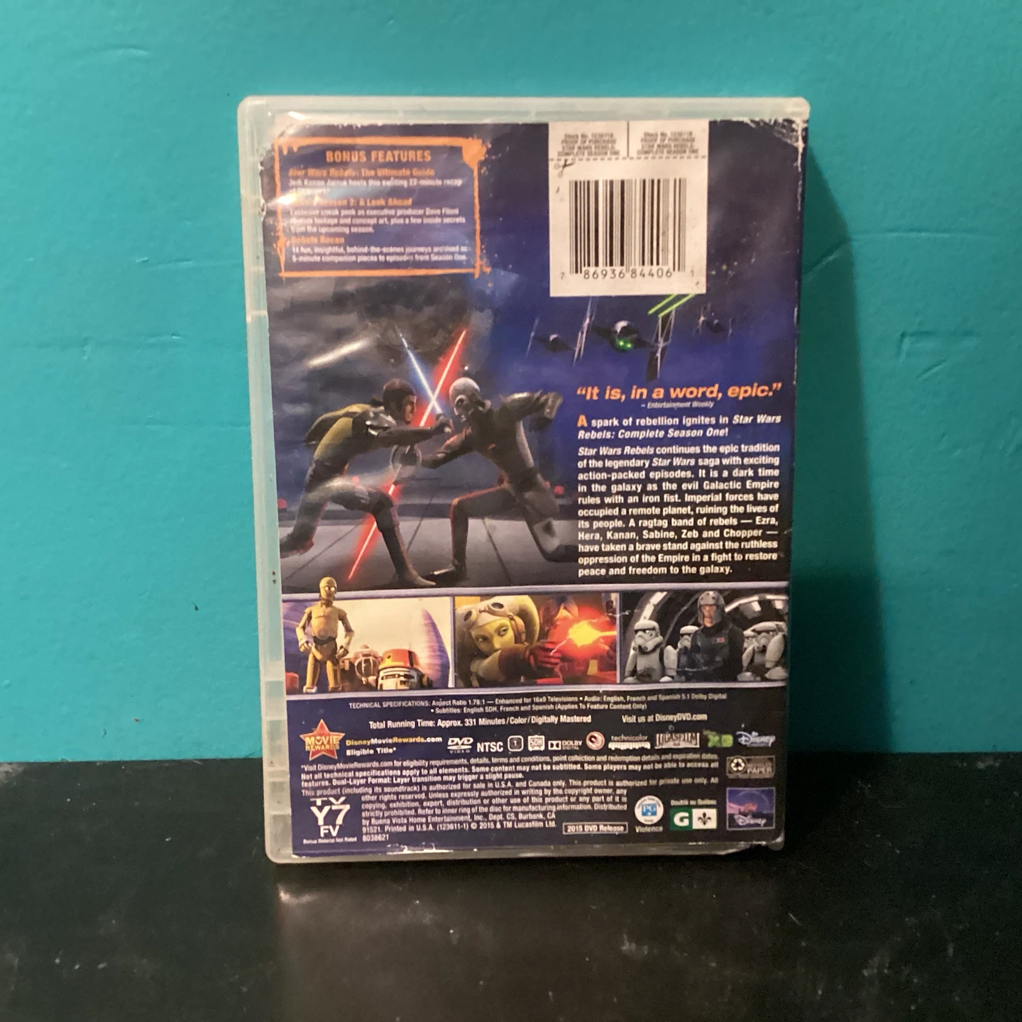 Star Wars Rebels: Complete Season One DVD