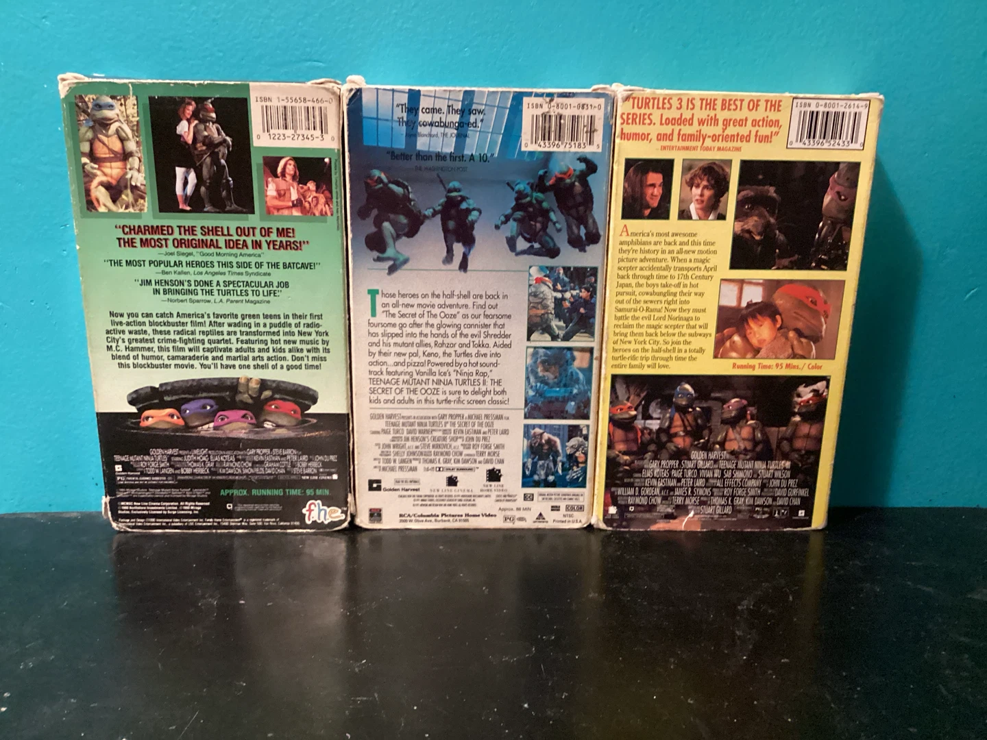 Teenage Mutant Ninja Turtles VHS Set
