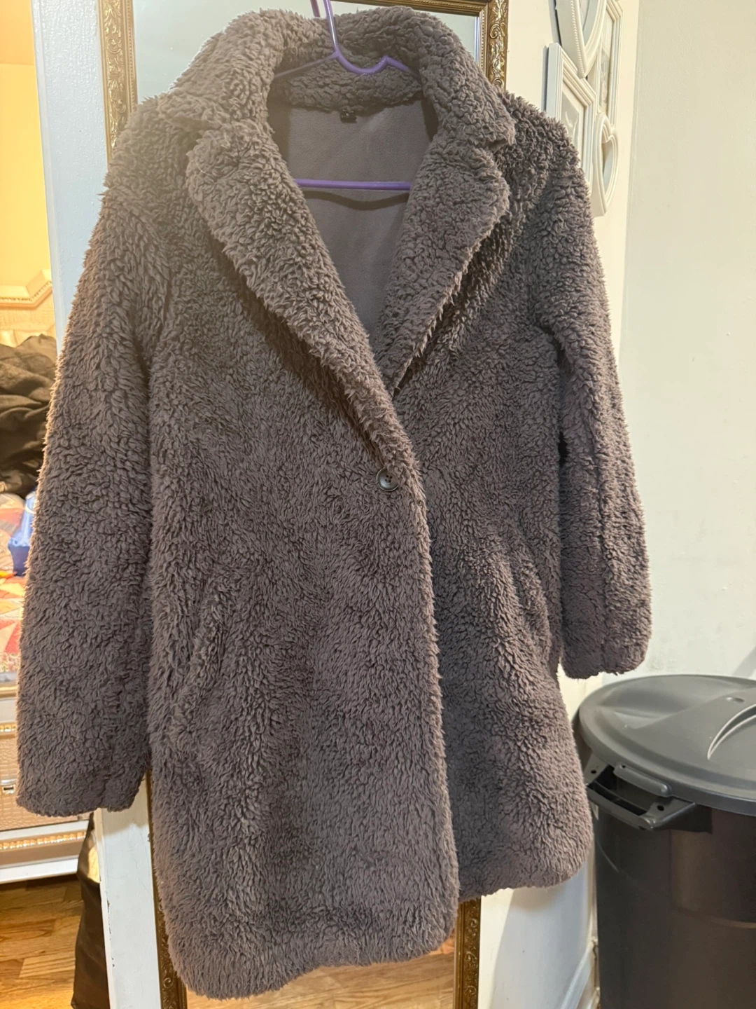 Uniqlo Faux Fur Fleece Coat Size XS