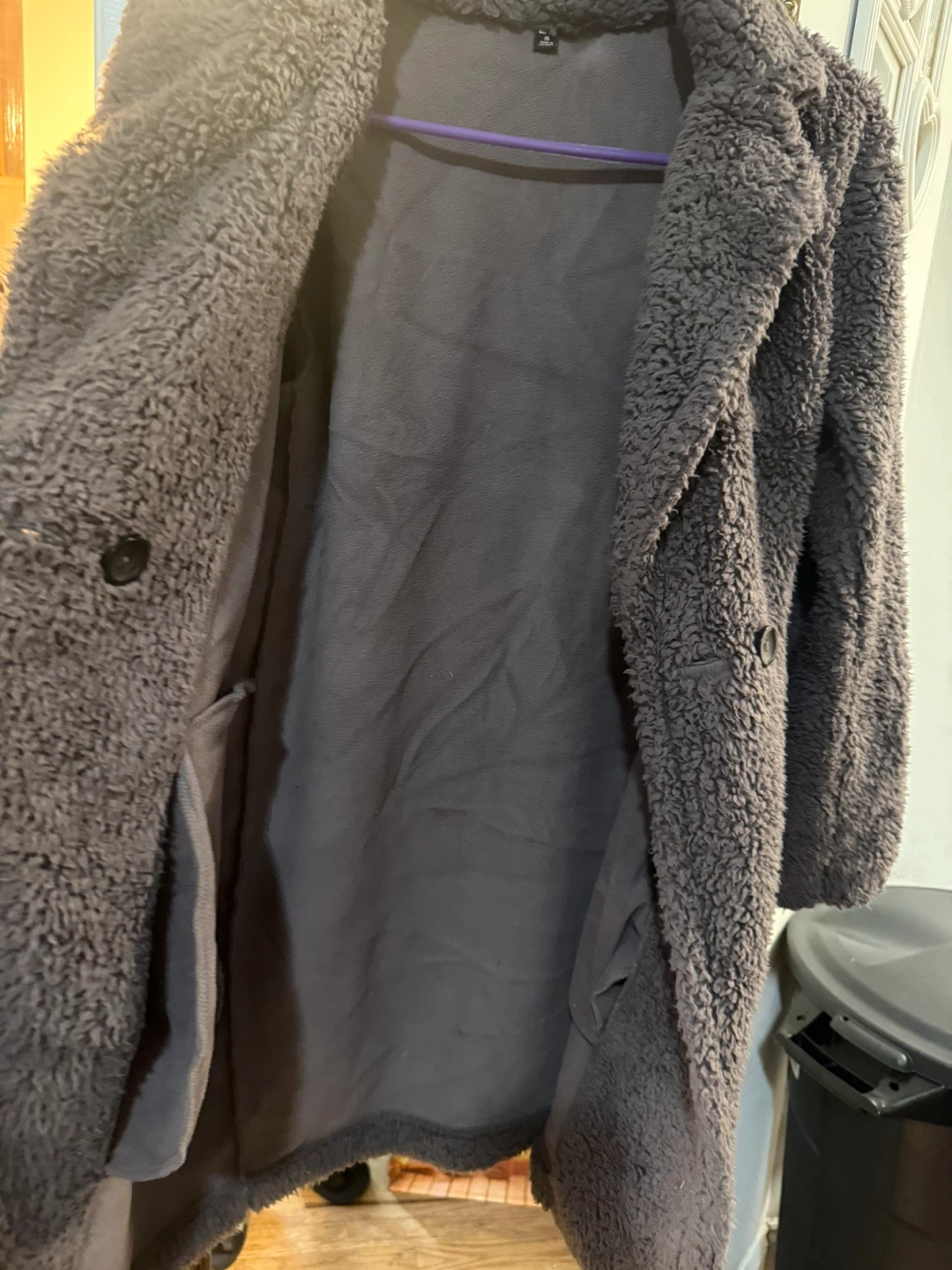 Uniqlo Faux Fur Fleece Coat Size XS - photo 4