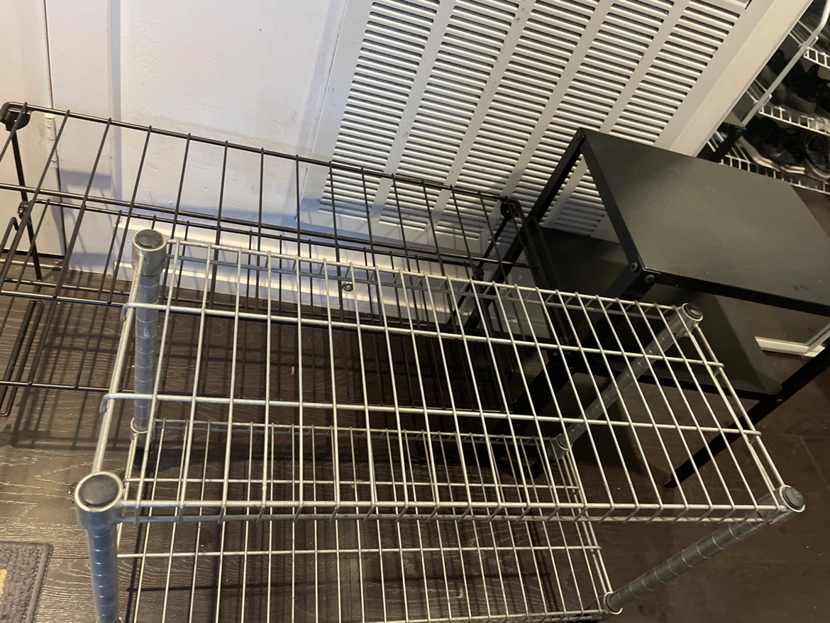 Assorted Metal Storage Shelving Units - photo 2